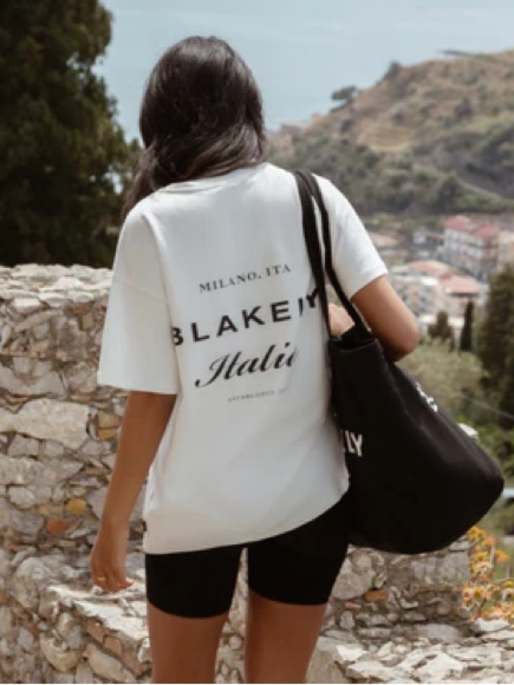 Blakely Italia Oversized t-shirt flat white Small